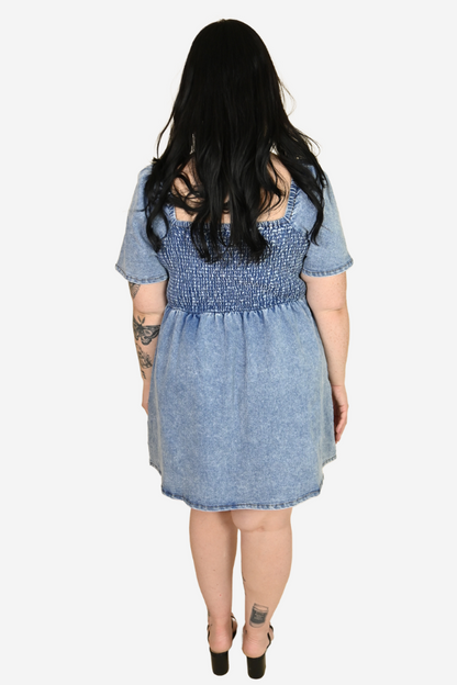 CURVE Denim Mini Dress