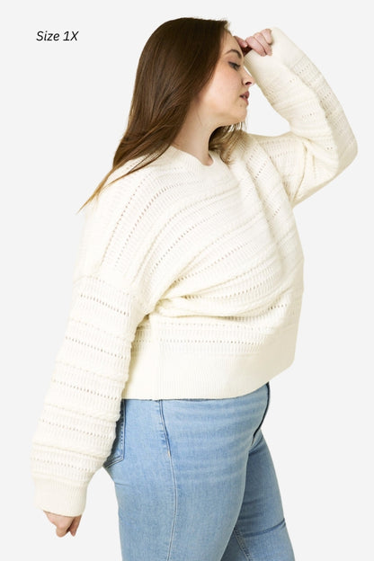 CURVE Open Knit Pullover