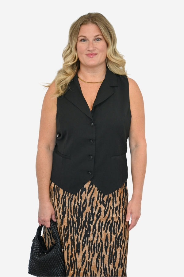 CURVE Collared Suit Vest (S-3X)