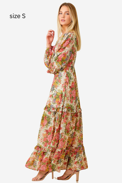 Wildflower Midi Dress (S-3X)