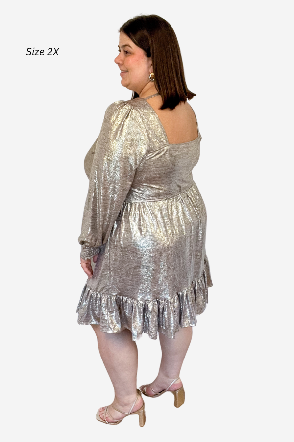 CURVE Champagne Mini Dress