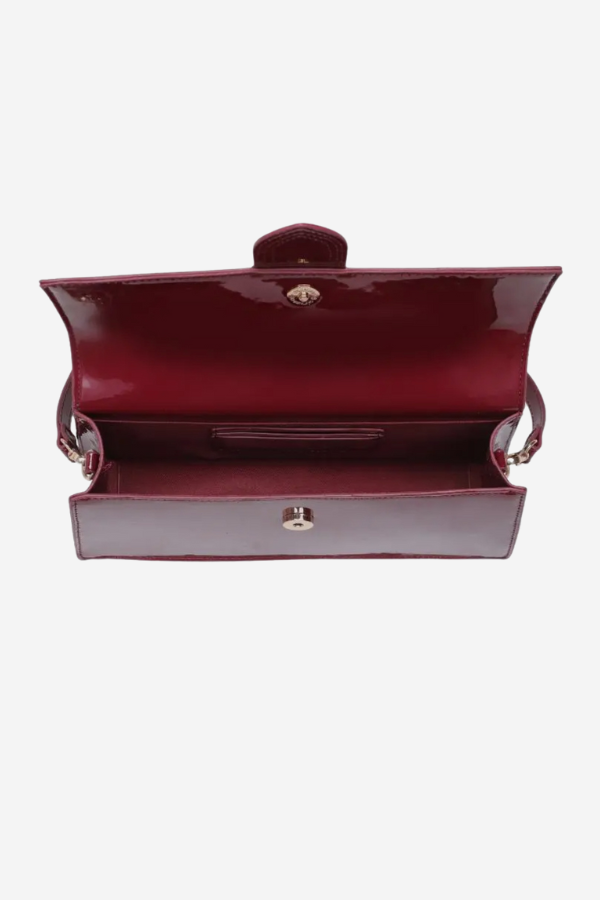 Violet Patent Handbag