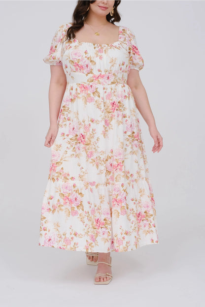 CURVE Floral Midi Dress