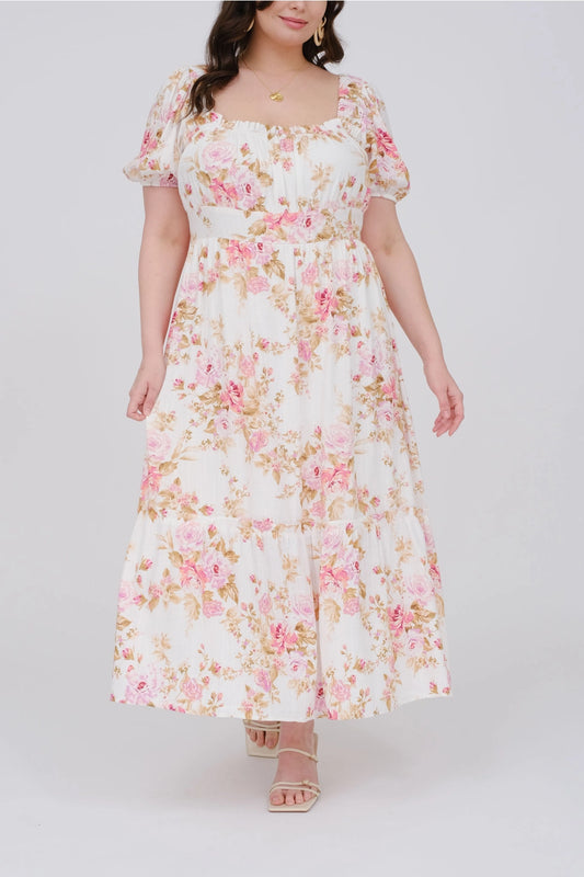 CURVE Floral Midi Dress