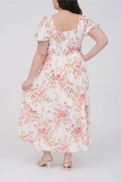 CURVE Floral Midi Dress