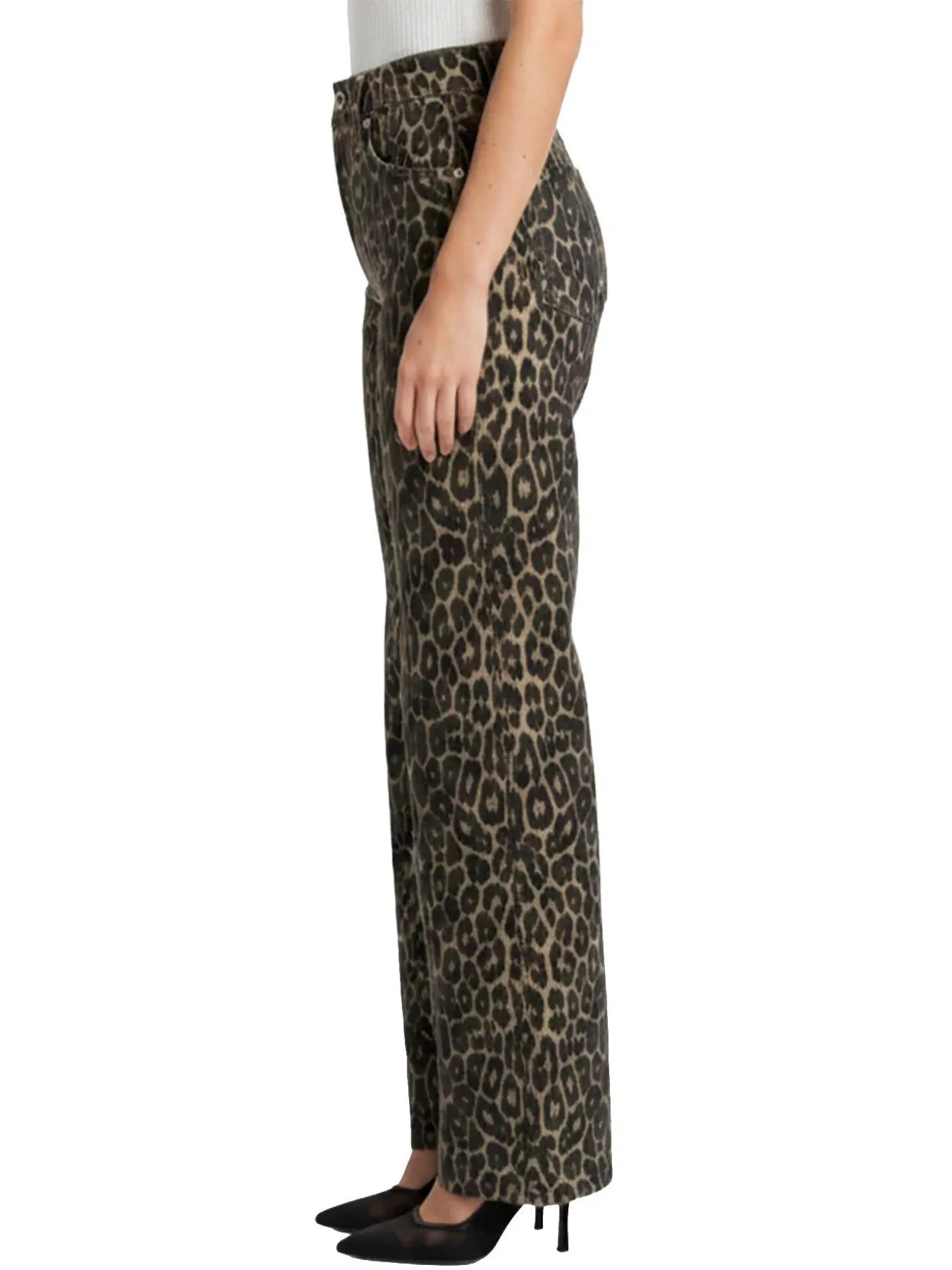 Leopard Straight Leg Jean (0-24W)