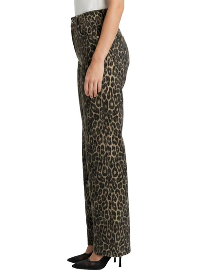 Leopard Straight Leg Jean (0-24W)