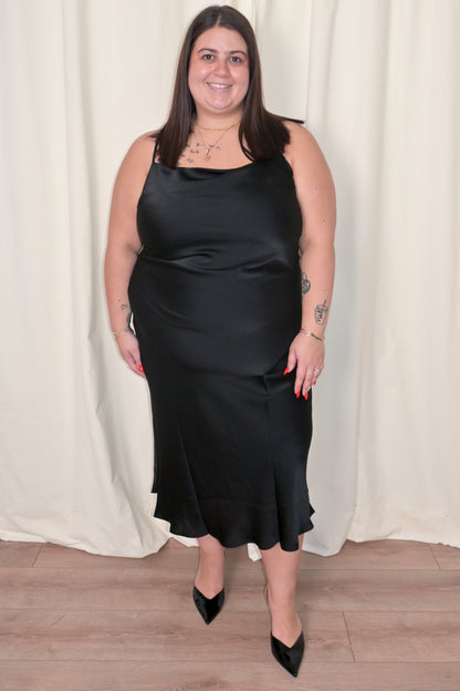 CURVE Satin Slip Dress (2 colors)