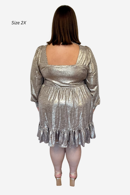 CURVE Champagne Mini Dress