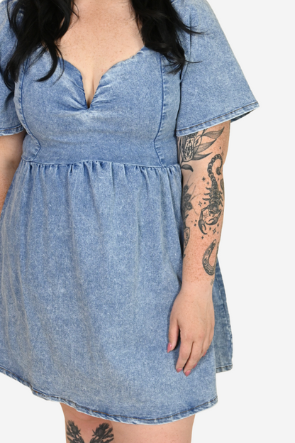 CURVE Denim Mini Dress