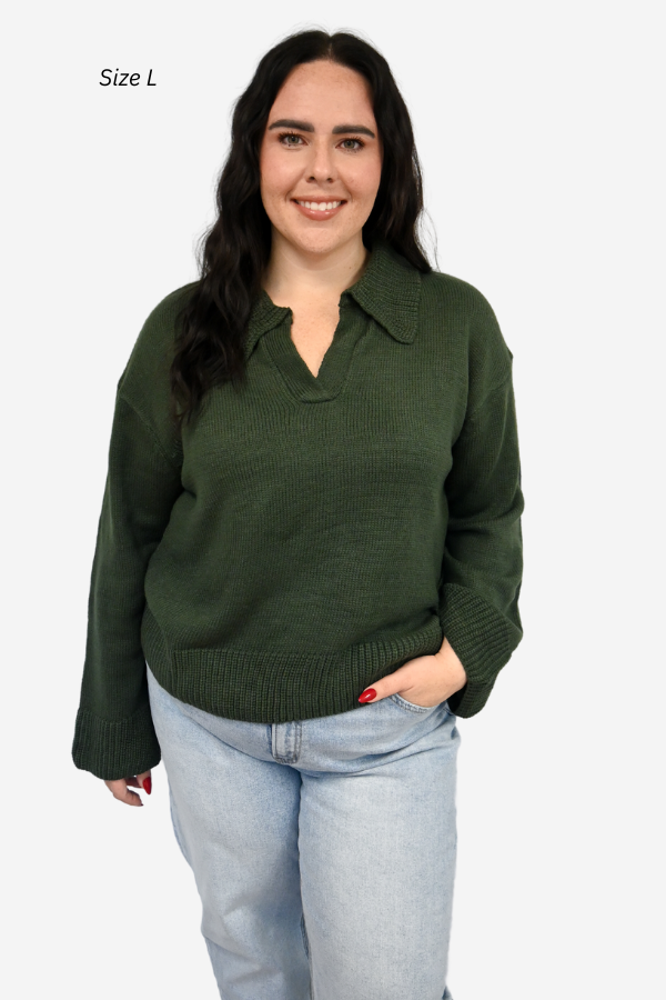 mid-size green sweater winnipeg canada