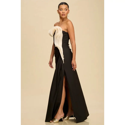 Cascade Ruffle Maxi Dress