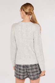 Pointelle Lurex Sweater (XS-XXL)