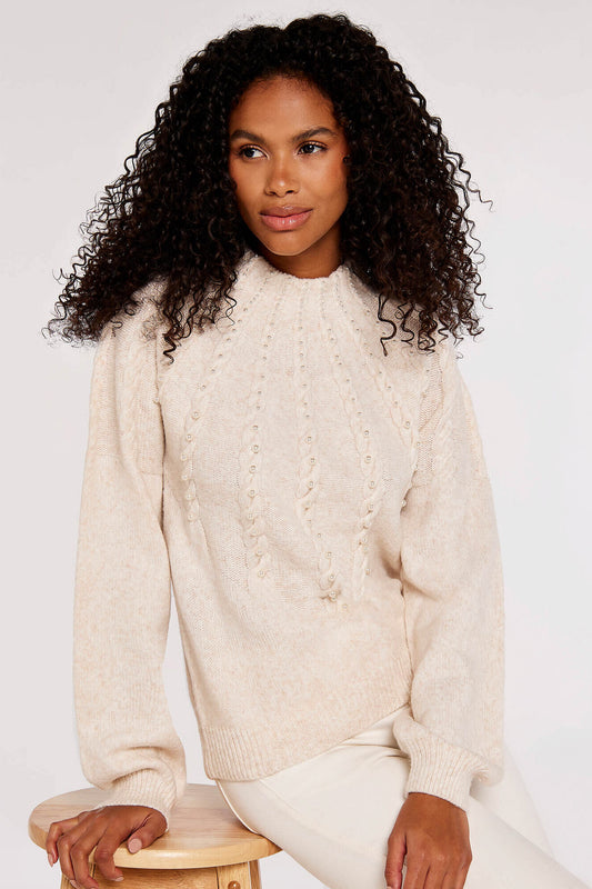 Embellished Pearl Sweater