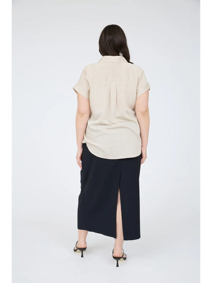 Striped Lightweight Button Up (S-XXXL)