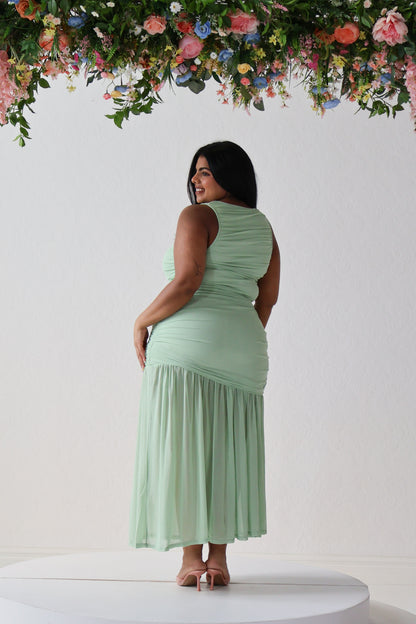 CURVE Mesh Maxi Dress