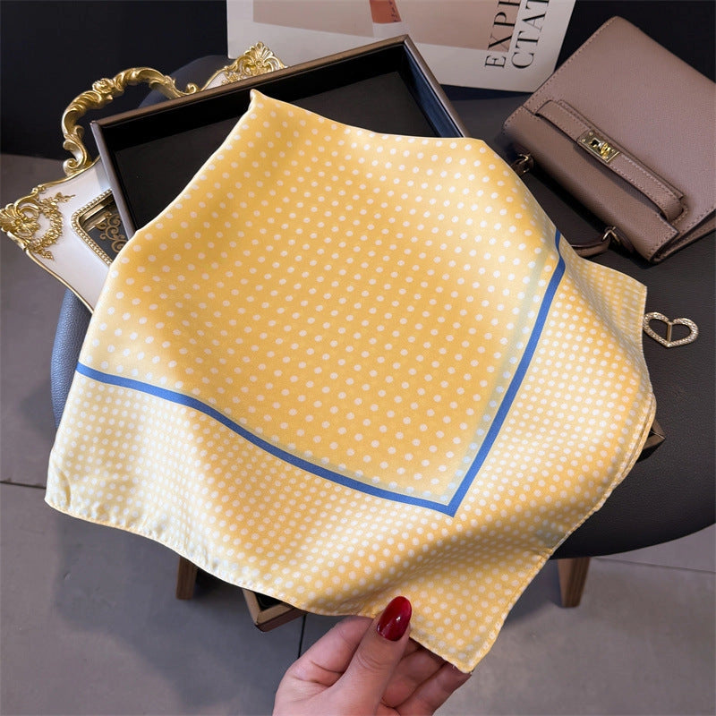 Polka Dot Satin Scarf (3 colors)