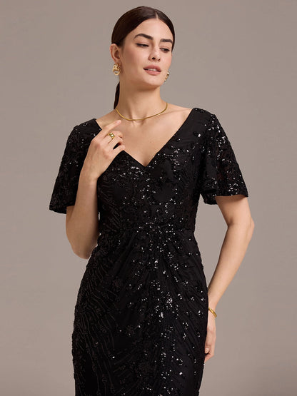 Sequin Midi Dress (4-24)