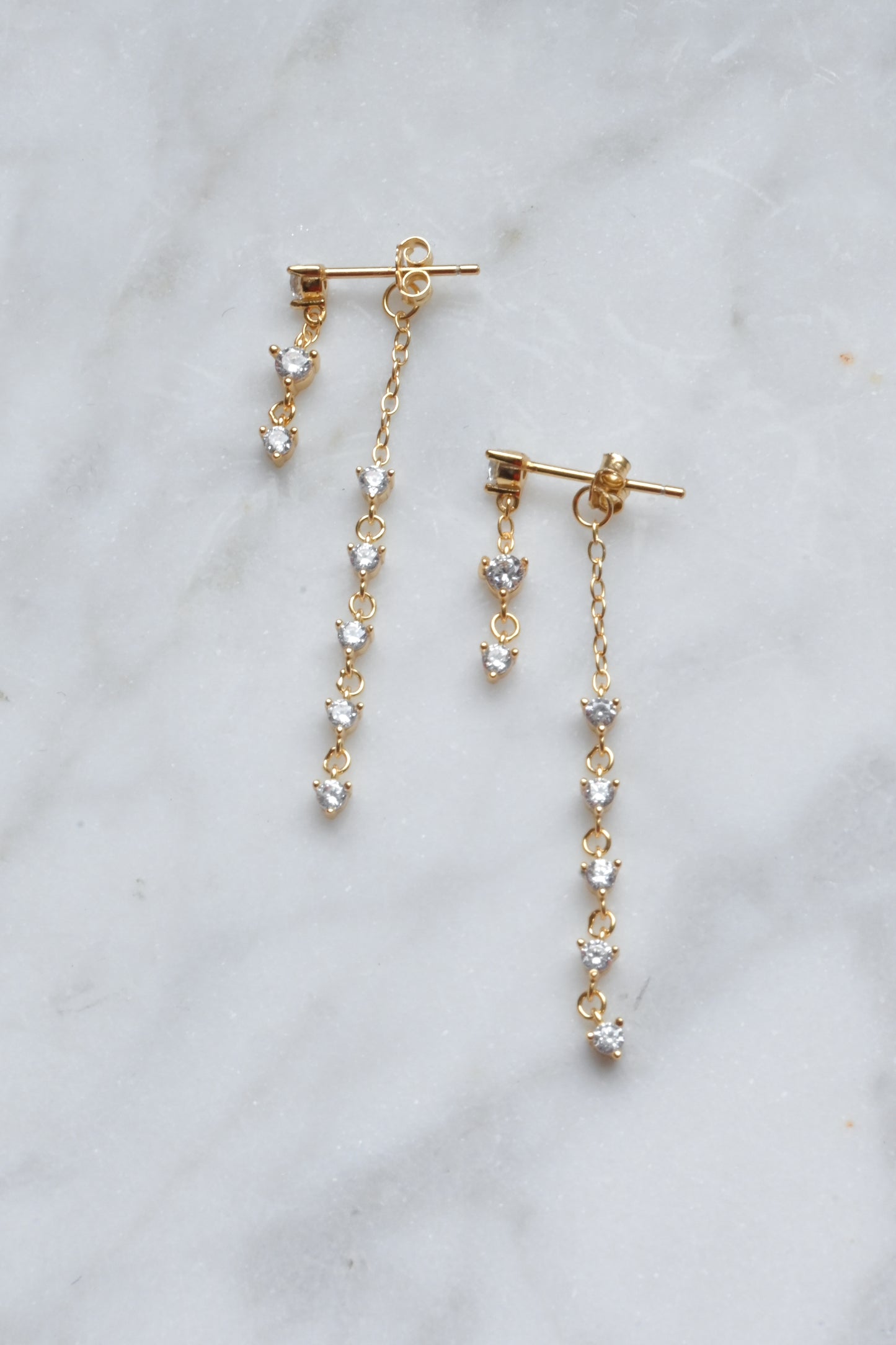 Trailing Crystal Drop Earring