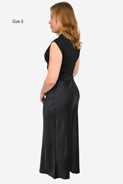 Maxi Satin Slip Skirt (S-3X)