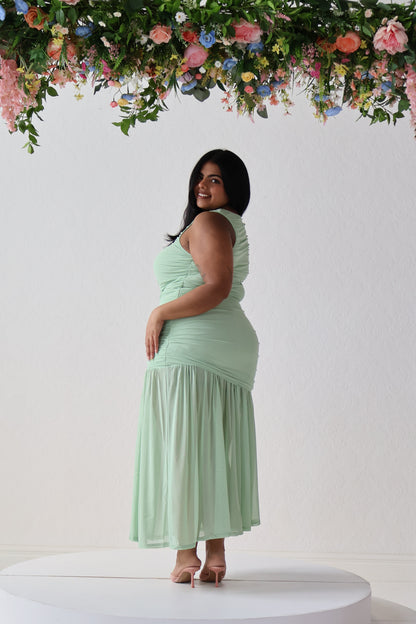 CURVE Mesh Maxi Dress