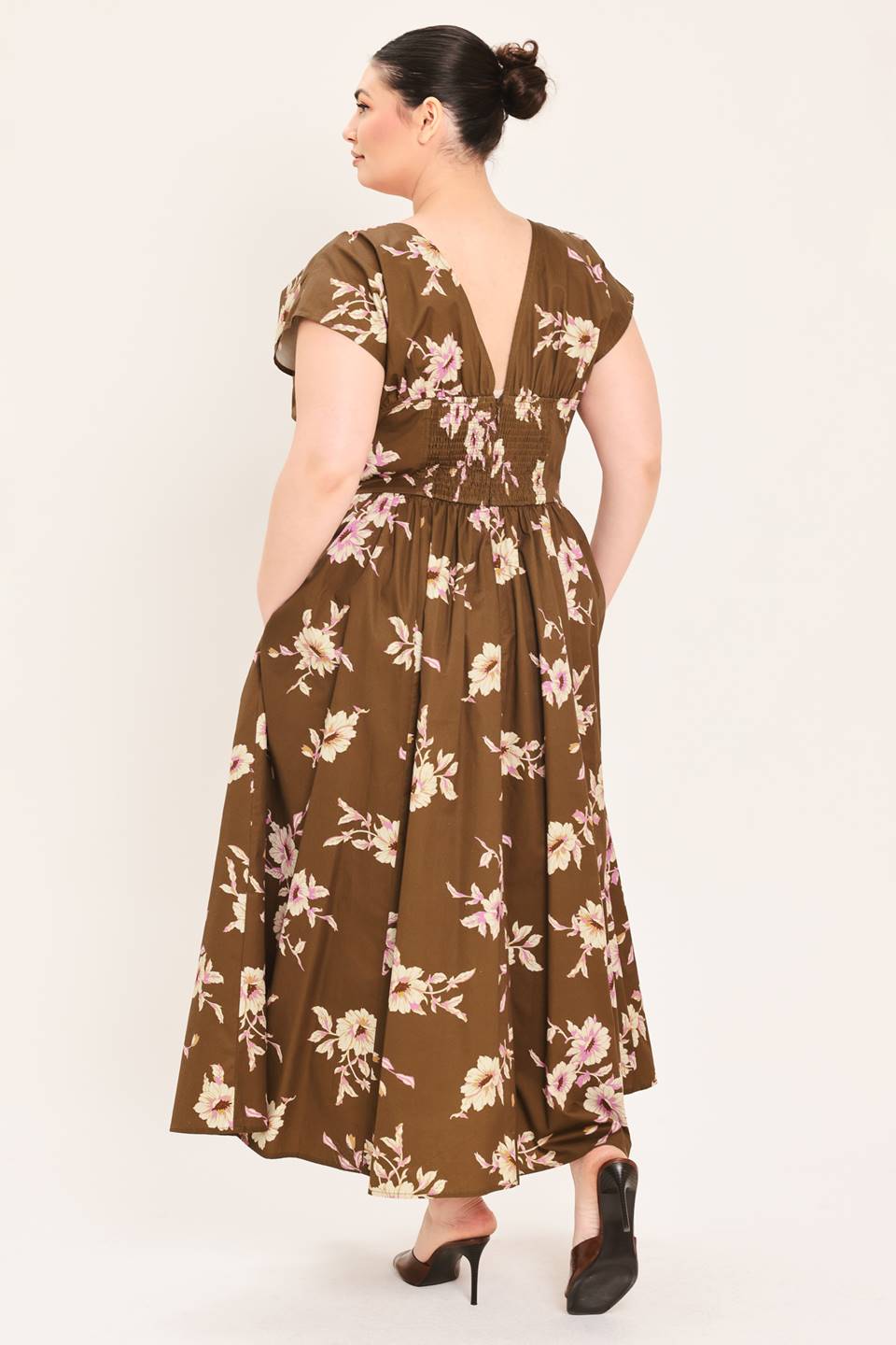 CURVE Corset Waist Midi Dress