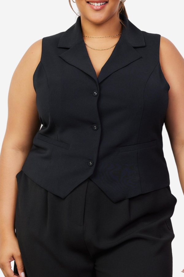 CURVE Collared Suit Vest (S-3X)