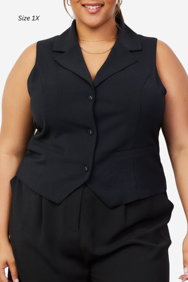 CURVE Collared Suit Vest (S-3X)