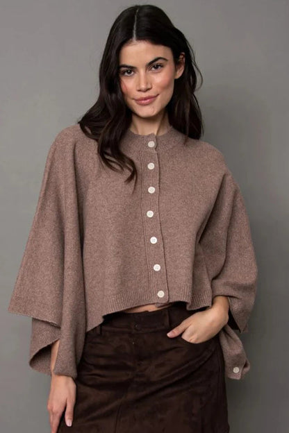 Costanza Sweater Knit Poncho