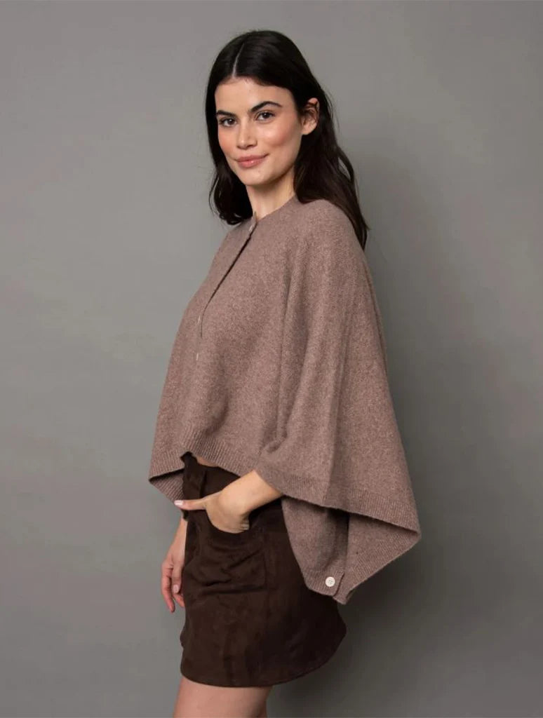 Costanza Sweater Knit Poncho