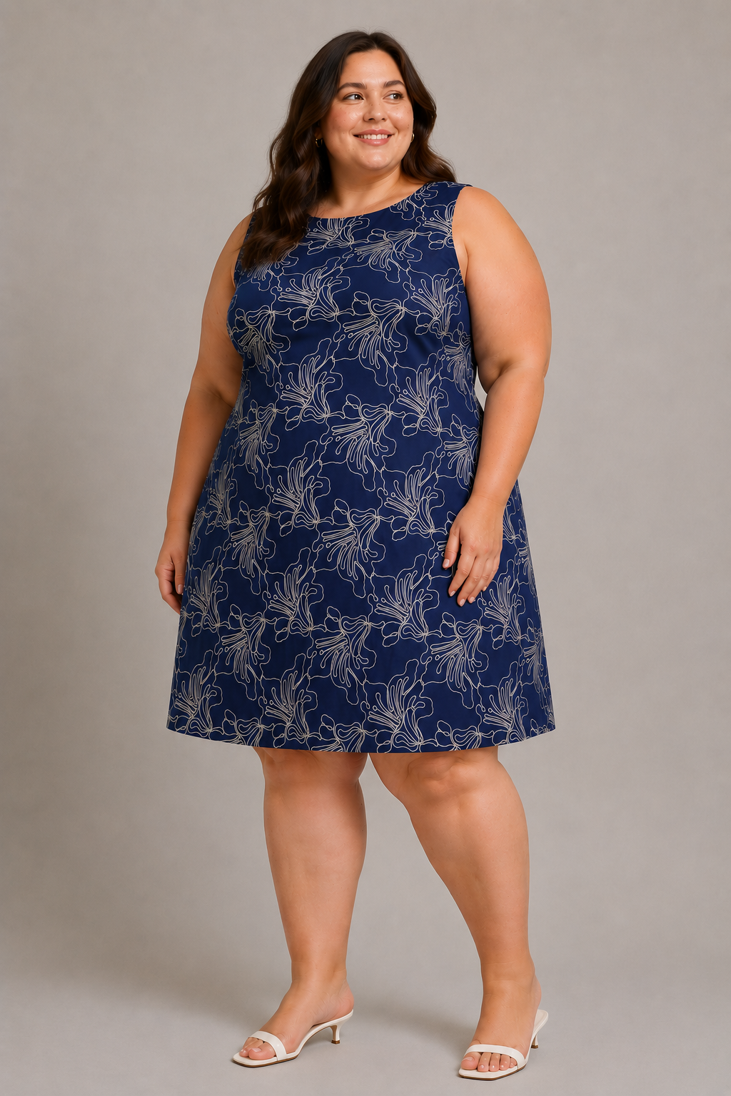 CURVE Embroidered Mini Dress