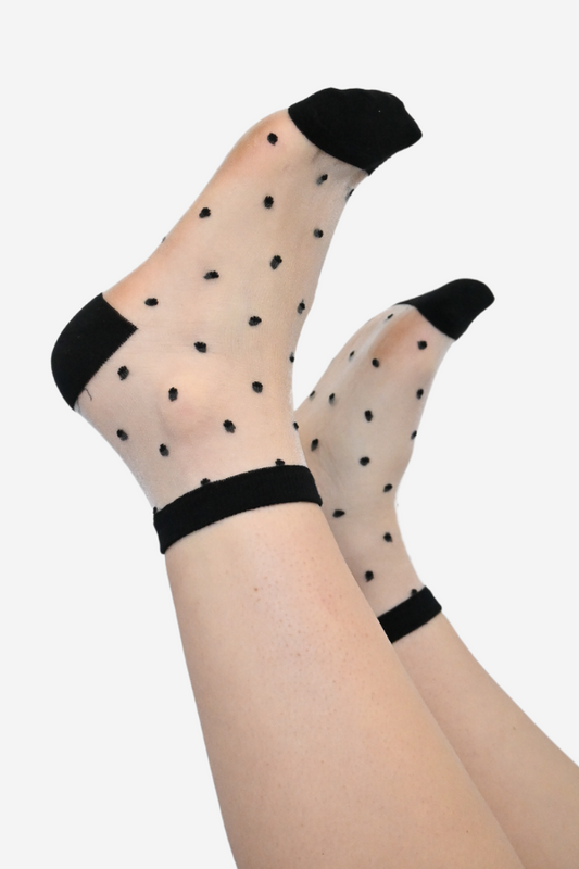 Polka Dot Sheer Socks