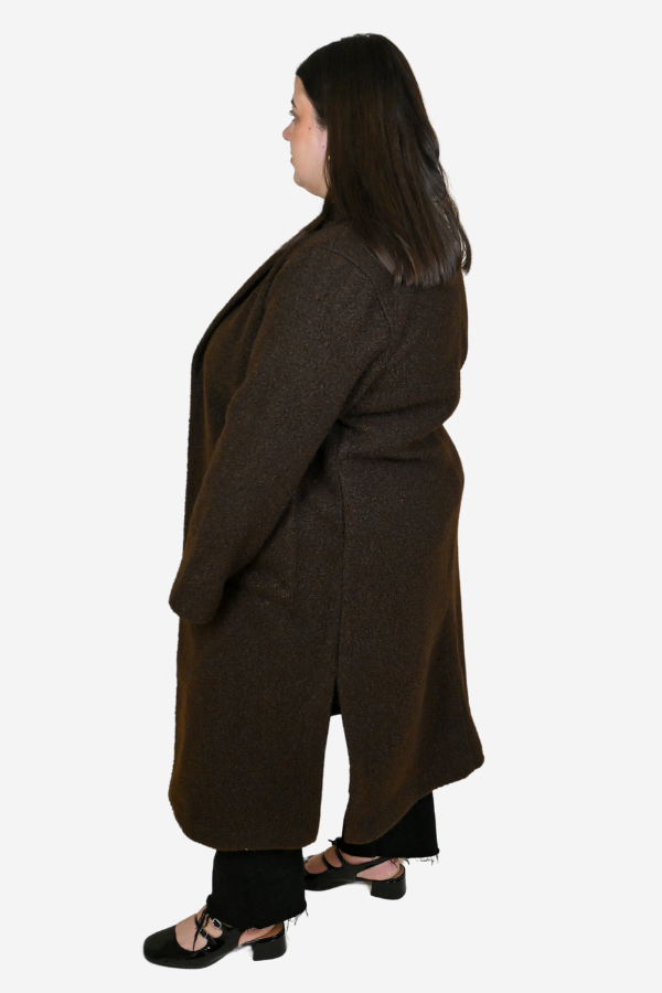 Plus size brown fall jacket 