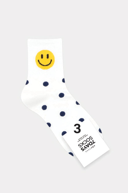Happy Face Polka Dot Socks