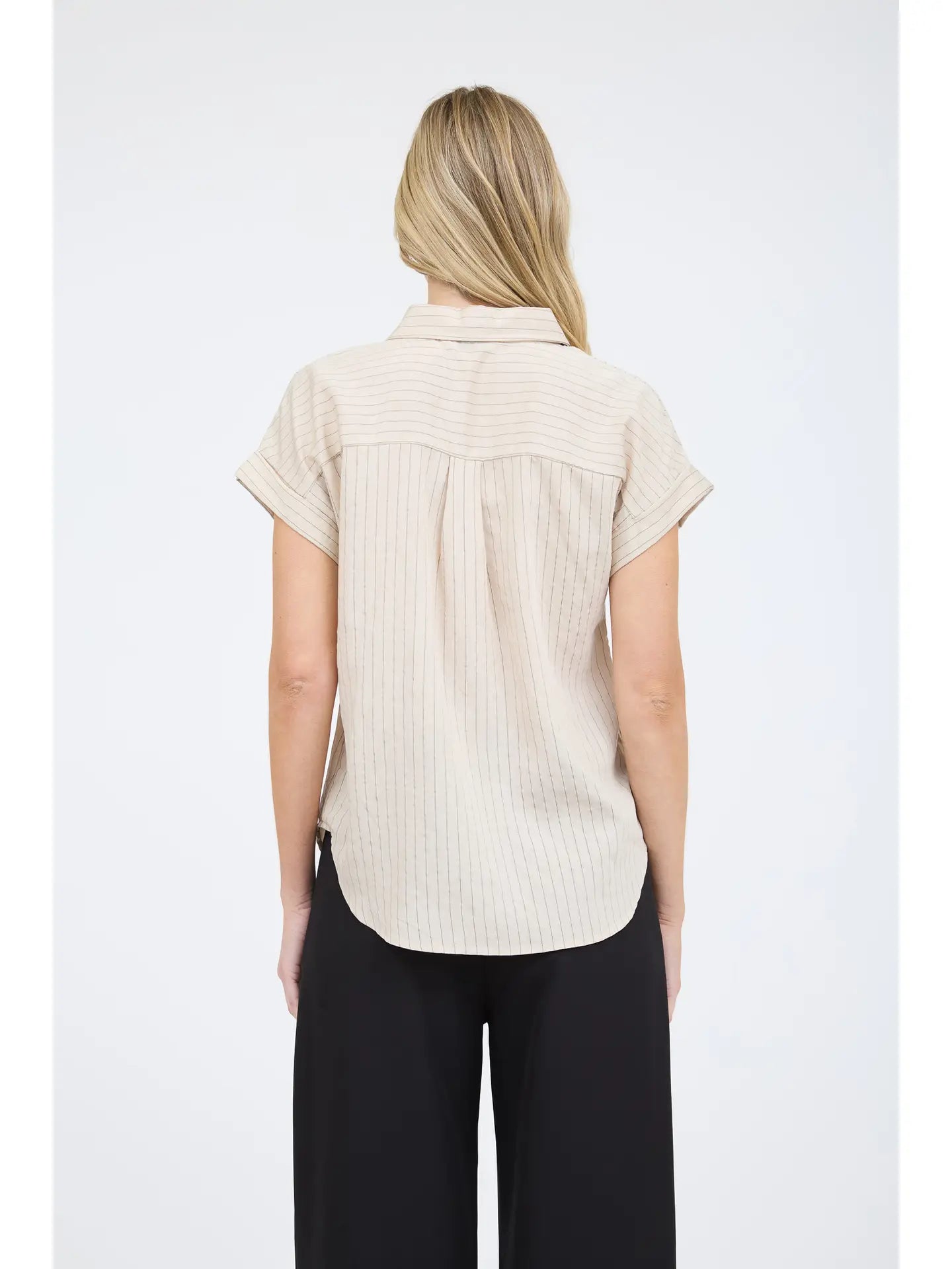 Striped Lightweight Button Up (S-XXXL)