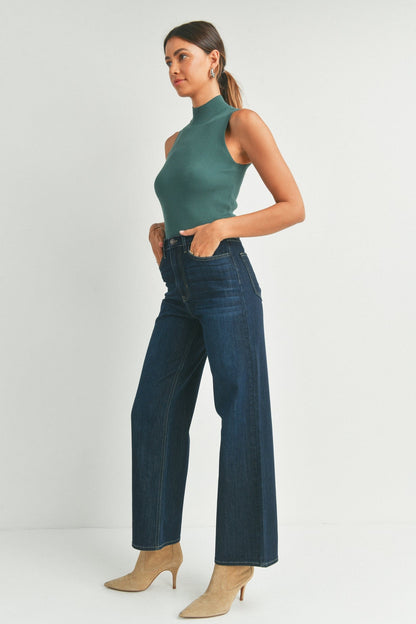 Just Black Dark Wash wide leg jeans 