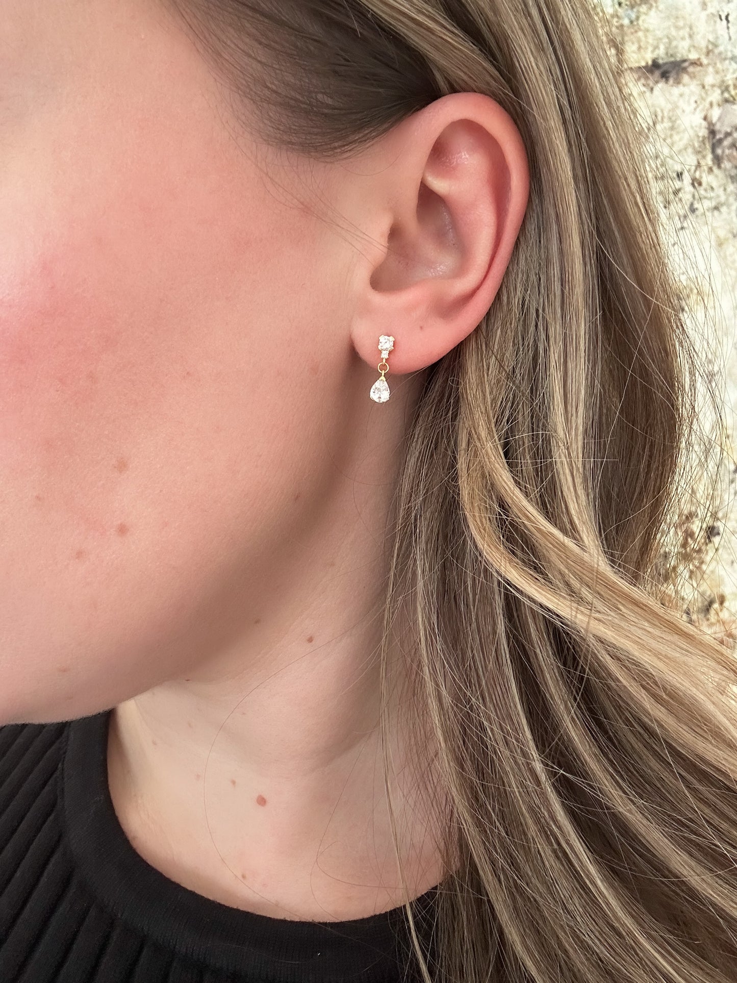 Mini Crystal Drop Earring