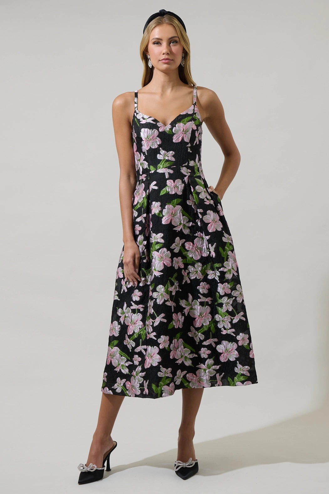 Elinore Fit & Flare Midi Dress