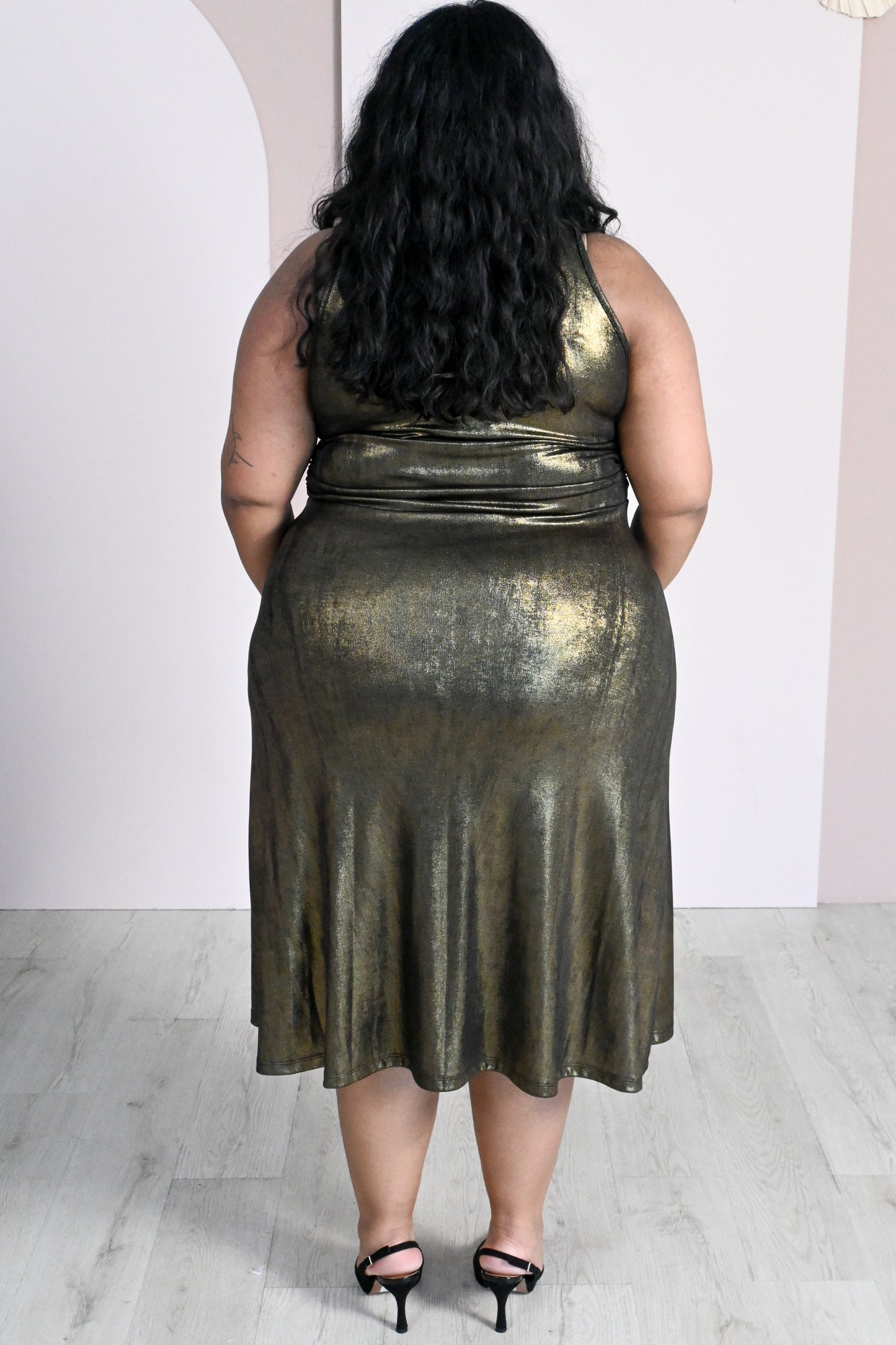 CURVE Bronze Midi Dress