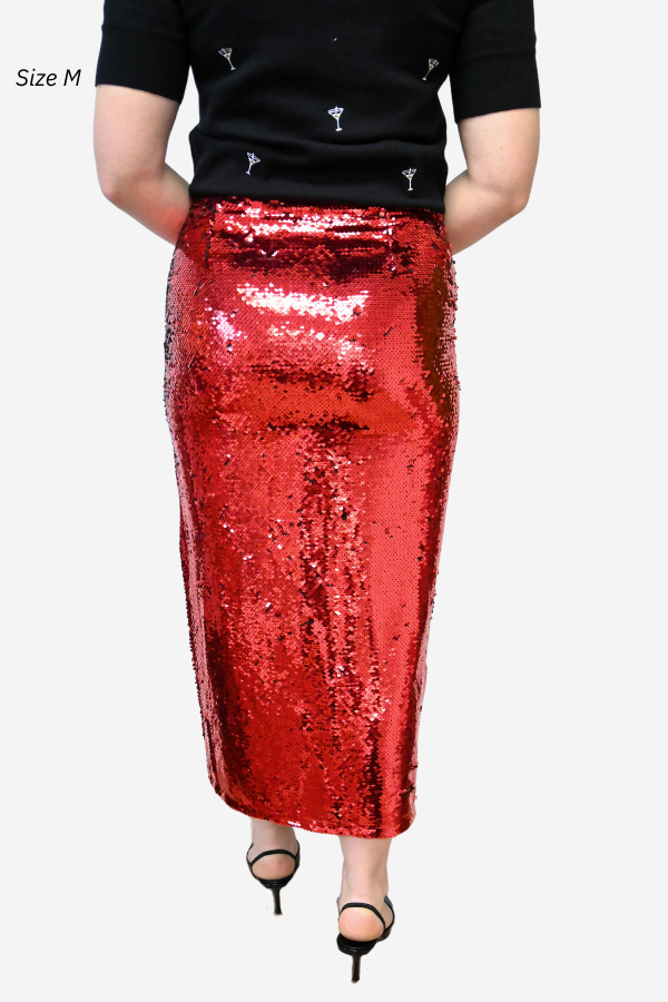 Sequin Midi Skirt