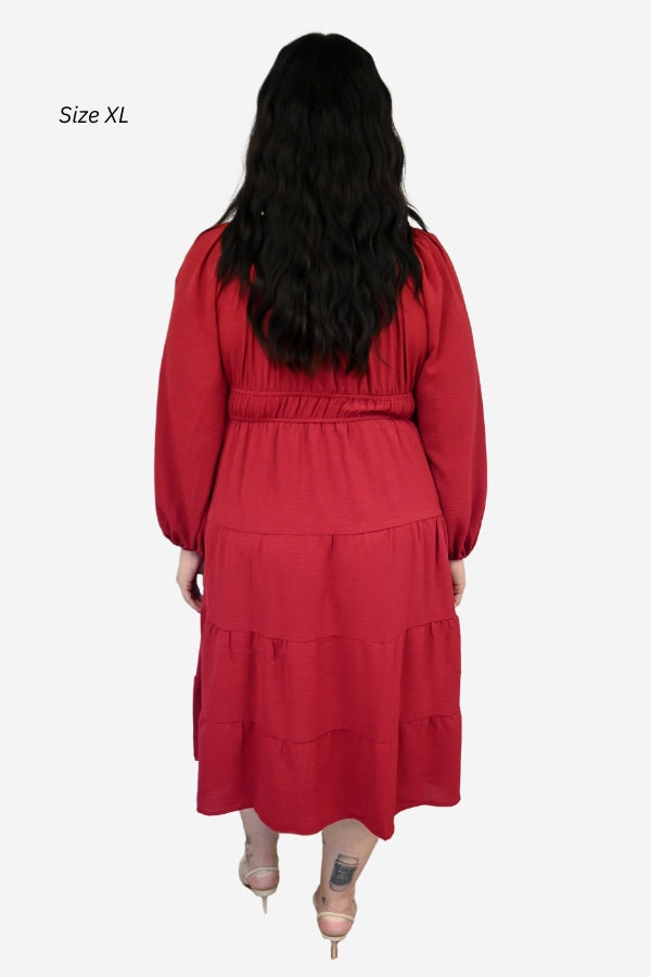 plus size red dress family photo dress winnipeg manitoba canada