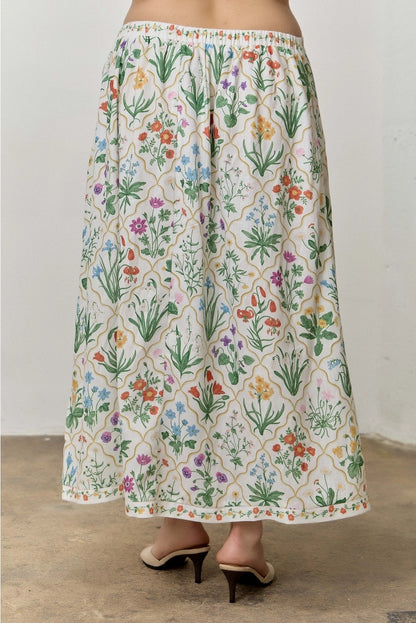 CURVE Floral Wrap Skirt