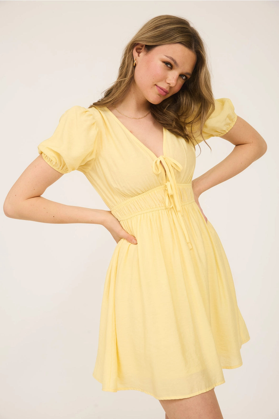 Tie front Mini Dress