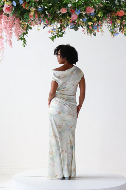 Arta Gathered Asymmetrical Maxi