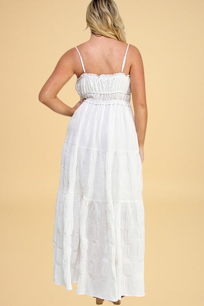 CURVE Tie-Front Maxi Dress