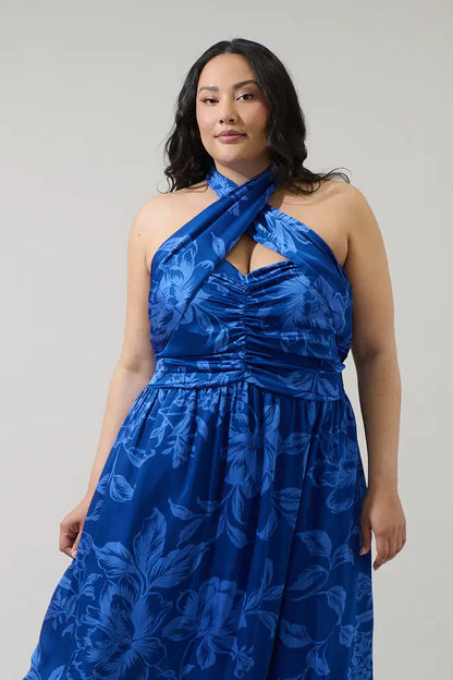 CURVE Floral Halter Midi