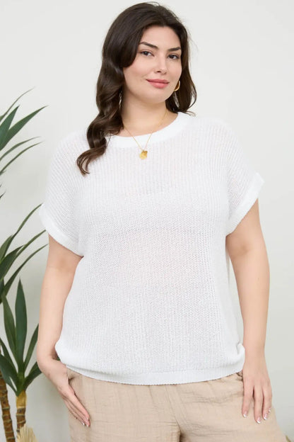 CURVE Loose Knit SS top