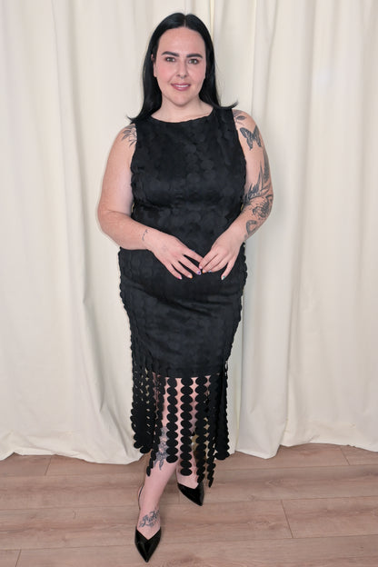 CURVE Medallion Fringe Midi Dress