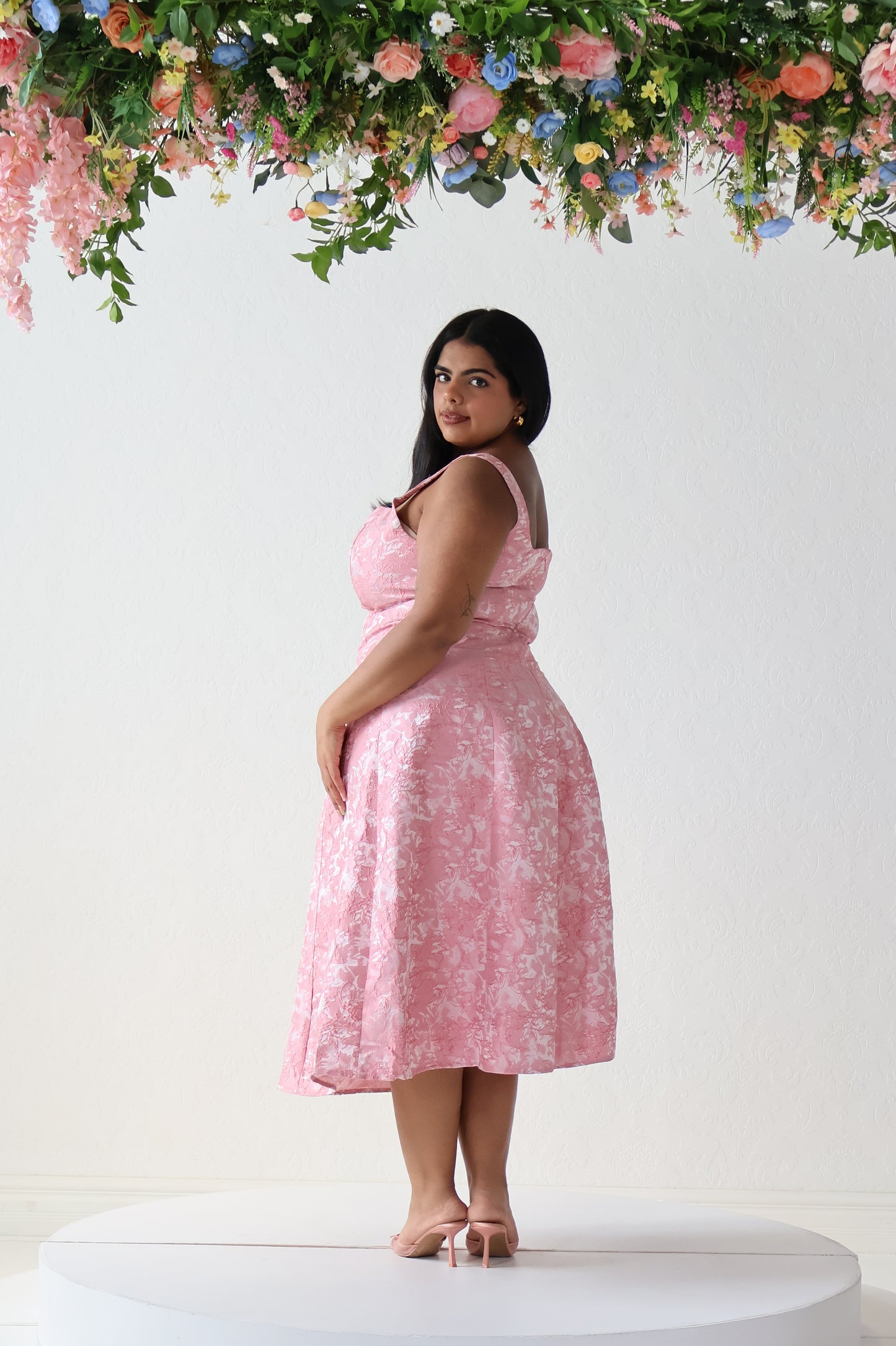 CURVE Jacquard Midi Dress