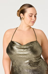 CURVE Gaia Bronze Midi Dress